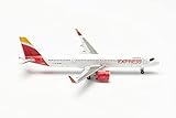 Herpa Modelo de avión Airbus A321neo Iberia Expres - Lanzarote, Fiel a su Escala Original de 1:500 - Modelo de avión, Pieza de colección,...