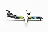 Herpa Miniatura del avión Azul ATR-72-600 Brazilian Flag Livery - PR-AKO, Escala 1/500, Modelo prefabricado, maqueta de colleción,...