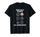 The Only 6 Pack I 'll Ever Need Funny Aviation T-Shirt Camiseta