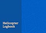 Helicopter Logbook: Flight Log Book for Pilots - Patterned Blue Cover Design
