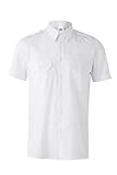 Velilla 532; Camisa manga corta con galoneras; color Blanco; Talla L