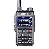 Radtel RT-890 Doble Banda Ham Radio UHF 430-440/144-146Mhz Walkie Talkie con Air Band Recepcion y Color LCD Display