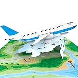 MOKIO® Tarjeta Regalo Viaje Pop-Up – Avión – Vale regalo 3D para vuelo, viaje en avión o billetes de avión, como regalo de...