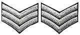 ZEGIN Uniforme Militar Chevrons Sargento Rayas Ejército Embroidered Arms Emblem Hierro En Coser En Hombro Patch, Astilla, 2 Pcs
