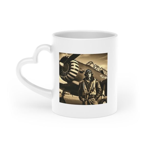 Taza Vintage de Aviación - Piloto de la Segunda Guerra Mundial - Imagen 3