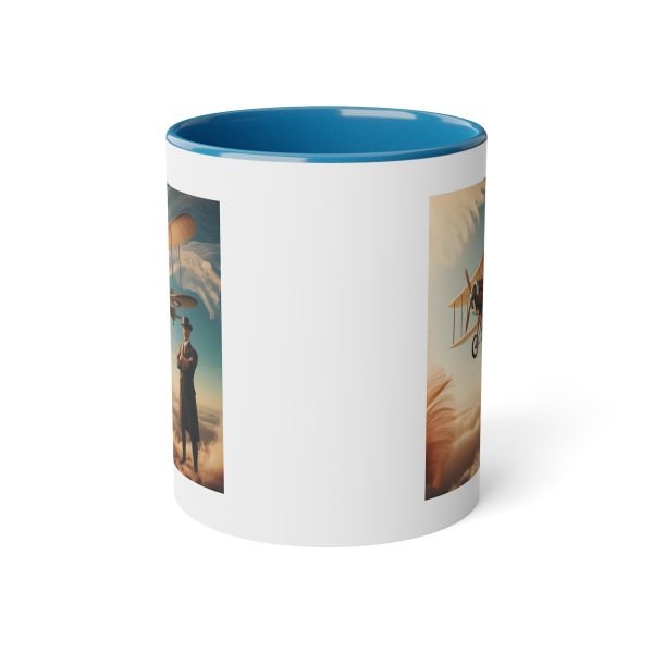 Taza Vintage de Aviación - Biplano Histórico en los Cielos - Imagen 6