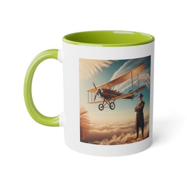 Taza Vintage de Aviación - Biplano Histórico en los Cielos - Imagen 12