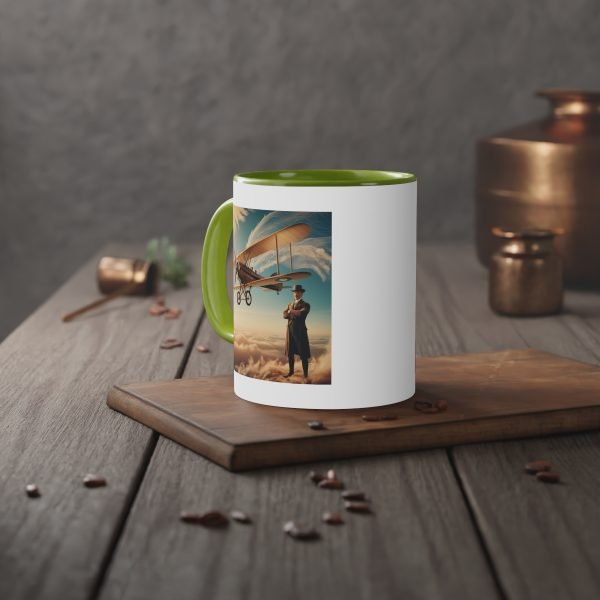 Taza Vintage de Aviación - Biplano Histórico en los Cielos - Imagen 14