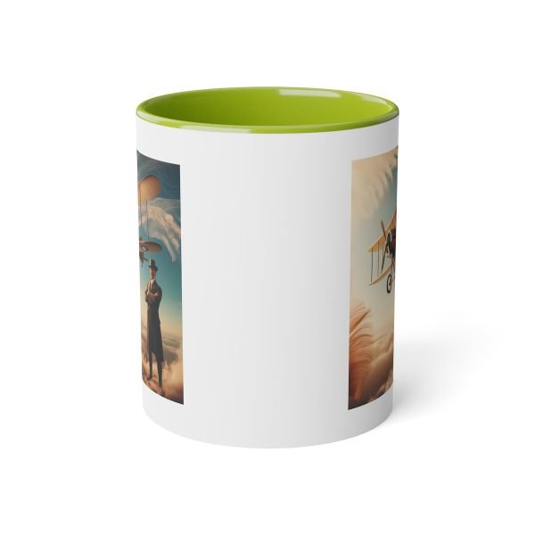 Taza Vintage de Aviación - Biplano Histórico en los Cielos - Imagen 11