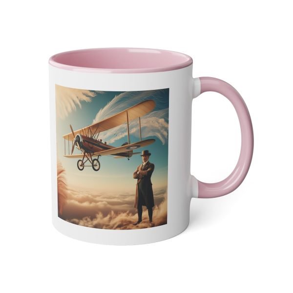 Taza Vintage de Aviación - Biplano Histórico en los Cielos - Imagen 18