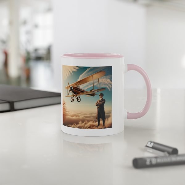Taza Vintage de Aviación - Biplano Histórico en los Cielos - Imagen 20