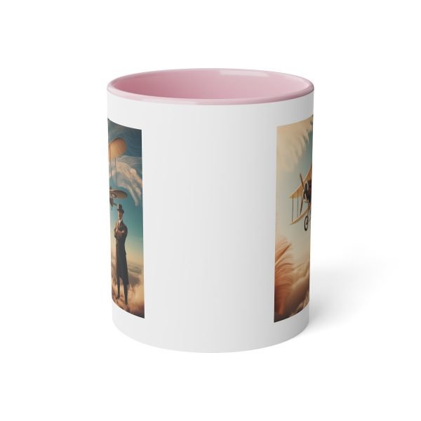 Taza Vintage de Aviación - Biplano Histórico en los Cielos - Imagen 16