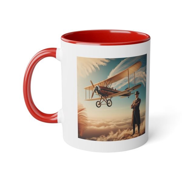Taza Vintage de Aviación - Biplano Histórico en los Cielos - Imagen 22