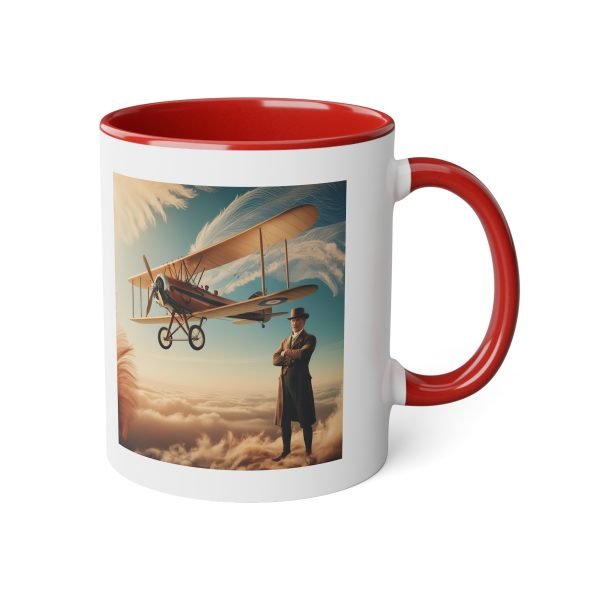 Taza Vintage de Aviación - Biplano Histórico en los Cielos - Imagen 23