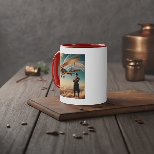 Taza Vintage de Aviación - Biplano Histórico en los Cielos - Imagen 24