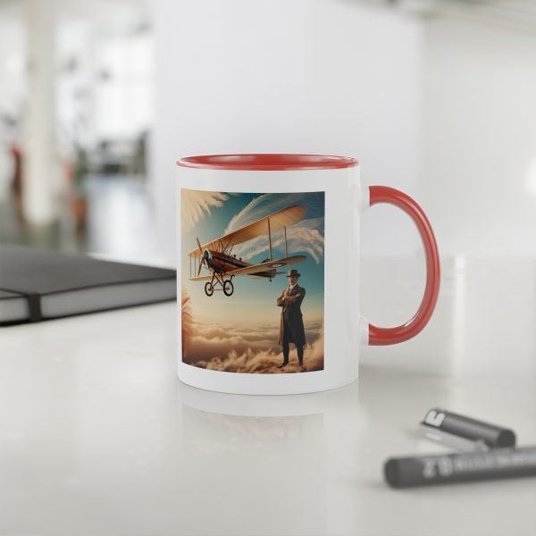 Taza Vintage de Aviación - Biplano Histórico en los Cielos - Imagen 25