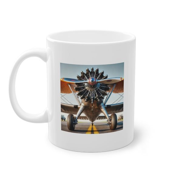 Taza de Cerámica con Diseño de Motor Radial Super Stearman - Personalidad y Durabilidad - Imagen 3
