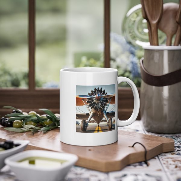 Taza de Cerámica con Diseño de Motor Radial Super Stearman - Personalidad y Durabilidad - Imagen 5