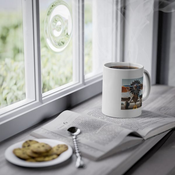 Taza de Cerámica con Diseño de Motor Radial Super Stearman - Personalidad y Durabilidad - Imagen 6