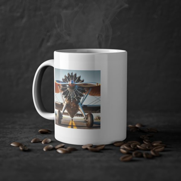 Taza de Cerámica con Diseño de Motor Radial Super Stearman - Personalidad y Durabilidad - Imagen 7