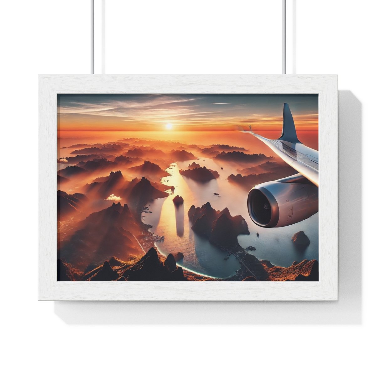 Poster Artístico de Alta Calidad con Vista desde un Avión